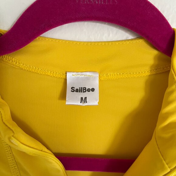 Sailbee Yellow Rash Guard Size Medium - Picture 2 of 4
